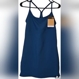 NWT North Face Womens Arque Hike Dress Med Blue Coral HAS SHORTS WPOCKETS